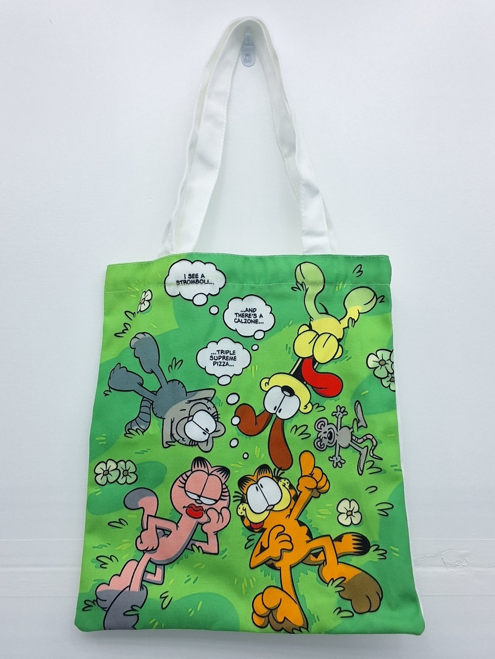 Garfield Canvas Tote Bag Comic Cartoon Graphic Bag, New